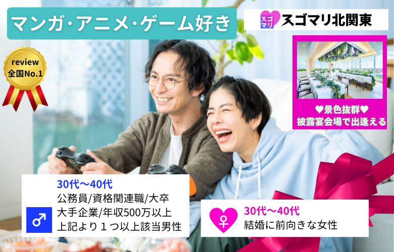 【アニメ･漫画･ゲーム好き限定】公務員/資格関連職/大卒以上/大手企業/年収500万以上より1つ以上該当する男性